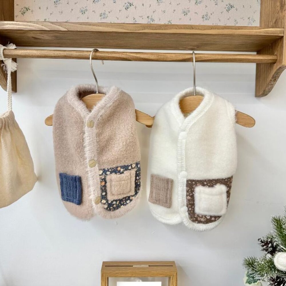 (NWOT) NK Pup - Cozy Pocket Vest - Beige (Size XXL)